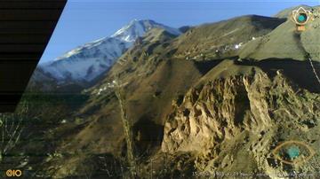 تصویر و وضعیت زنده آب و هوای روستای گیلاس، آمل، مازندران با نمای زنده قله دماوند